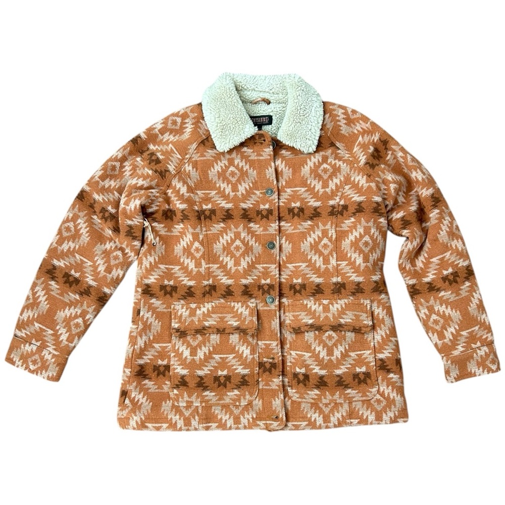 NWOT Shyanne Women's Southwestern Blanket Sherpa Lined Jacket